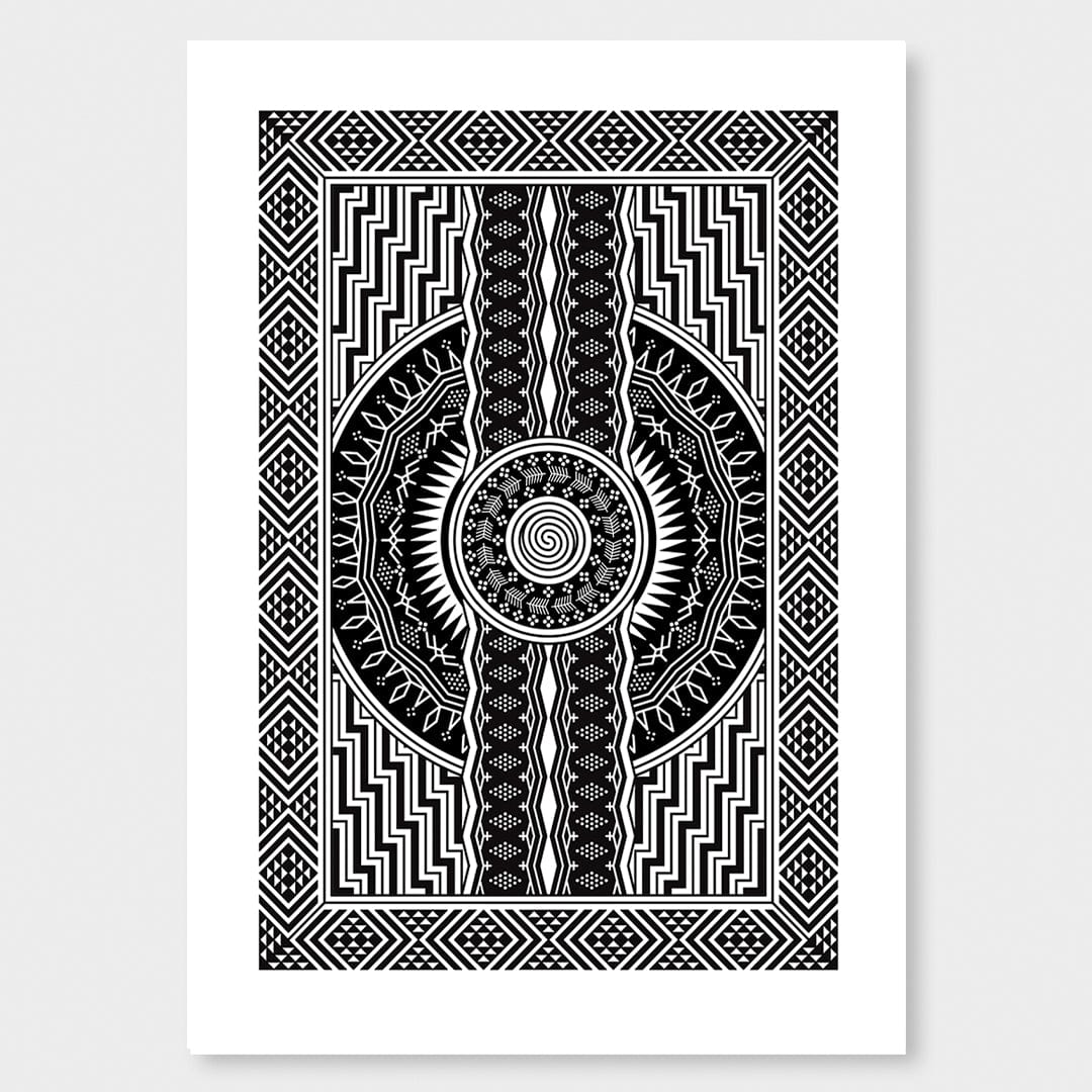 Tukutuku III Limited Edition Art Print by Manawa Tapu (Tristan Marler)