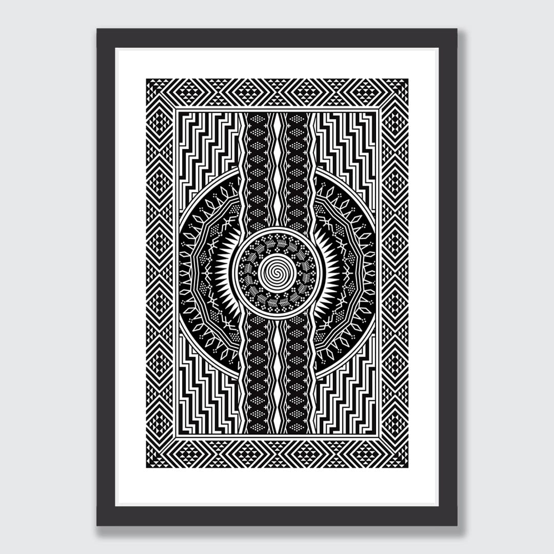 Tukutuku III Limited Edition Art Print by Manawa Tapu (Tristan Marler)