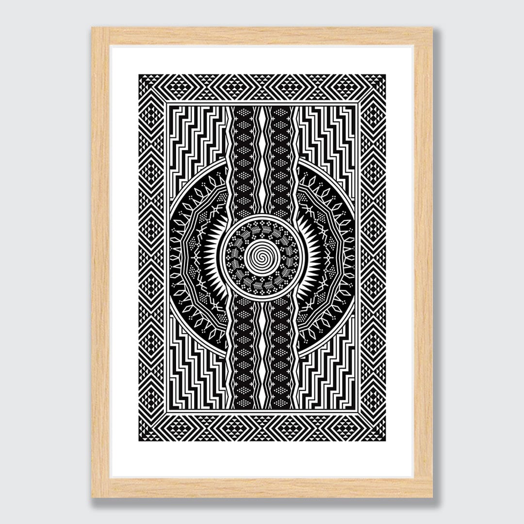 Tukutuku III Limited Edition Art Print by Manawa Tapu (Tristan Marler)