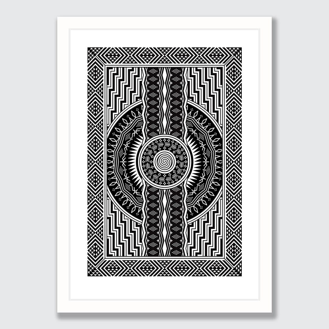 Tukutuku III Limited Edition Art Print by Manawa Tapu (Tristan Marler)
