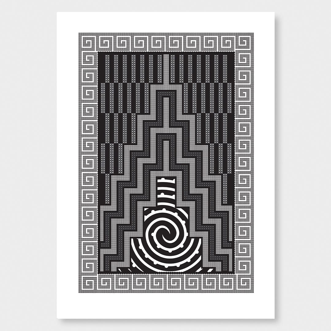 Tukutuku II Limited Edition Art Print by Manawa Tapu (Tristan Marler)