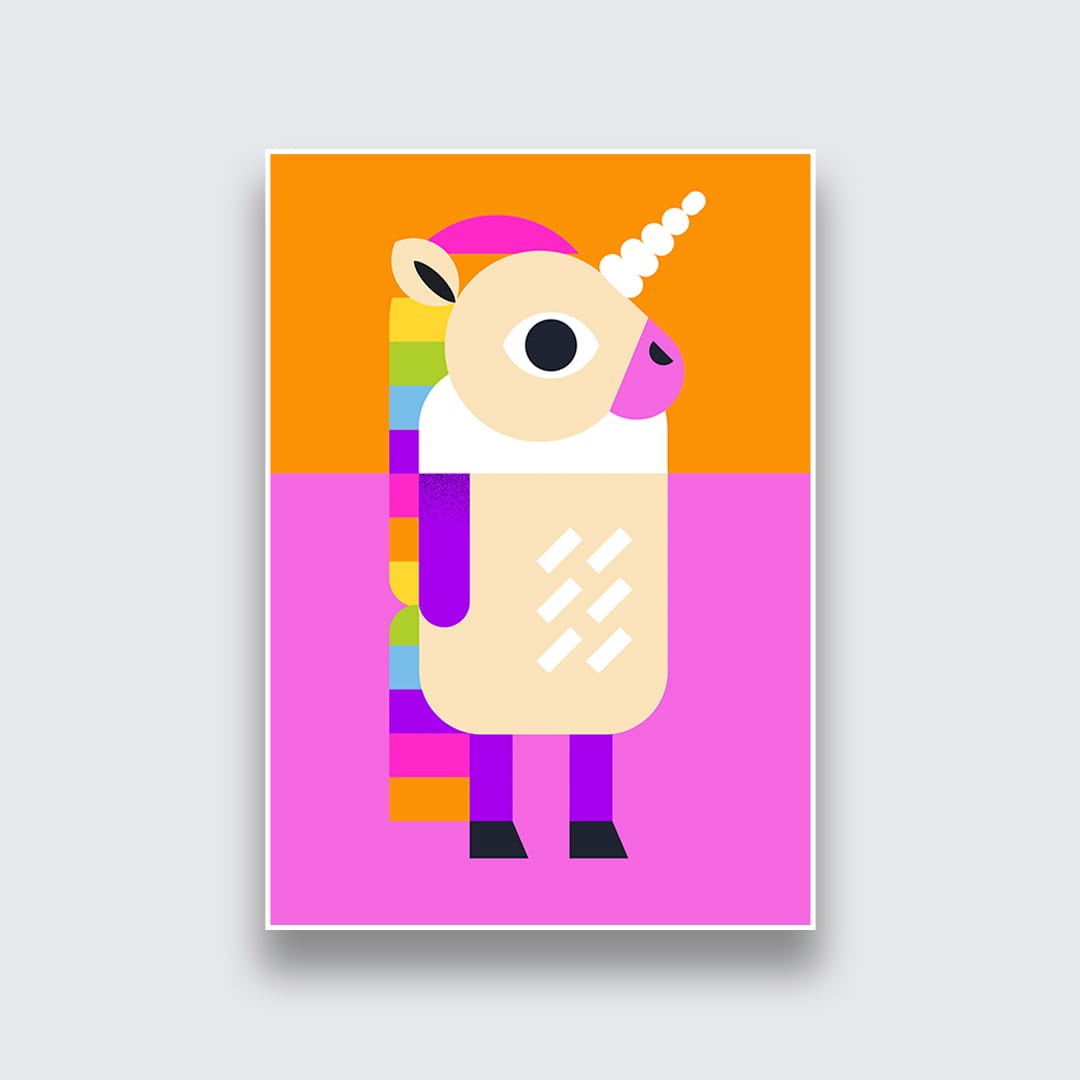 Unicorn Art Print by Beth Xia