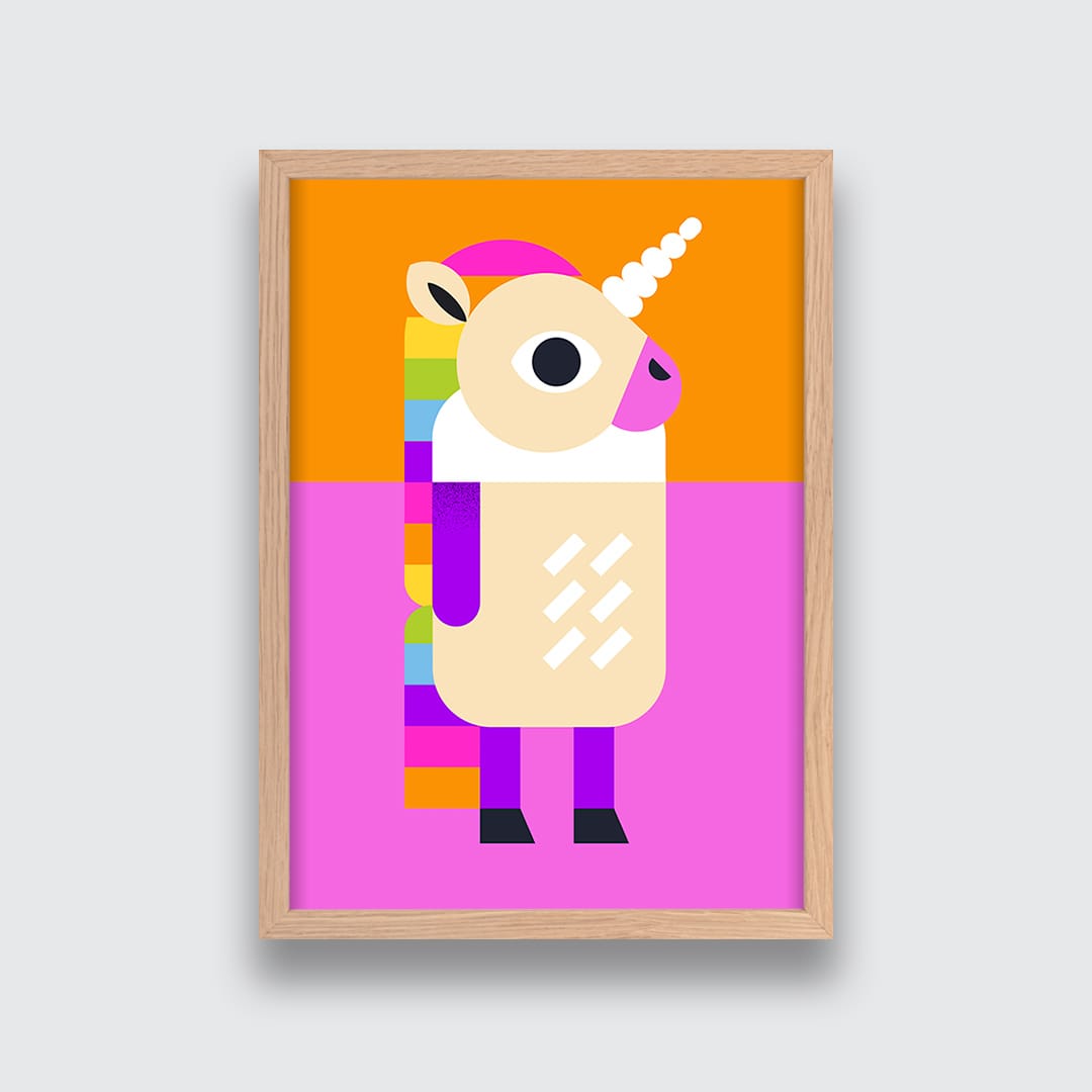Unicorn Art Print by Beth Xia