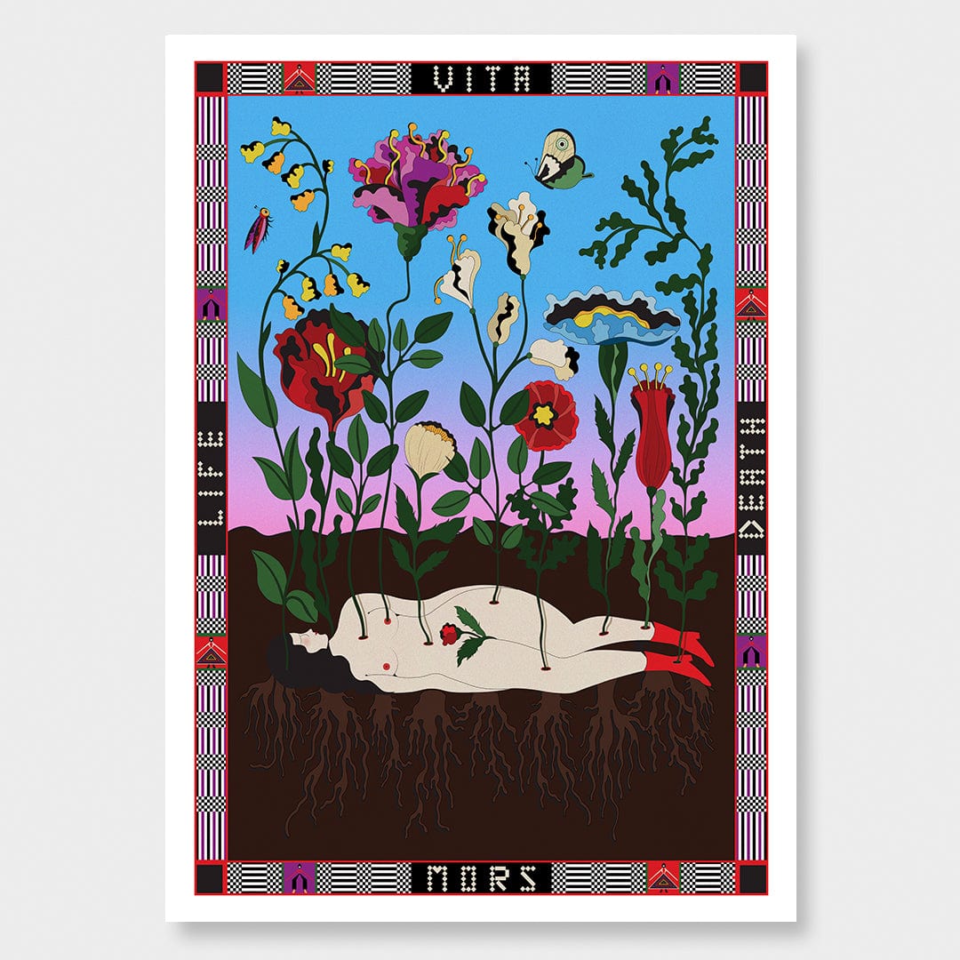 Vita and Mors Art Print by Francesca Melis