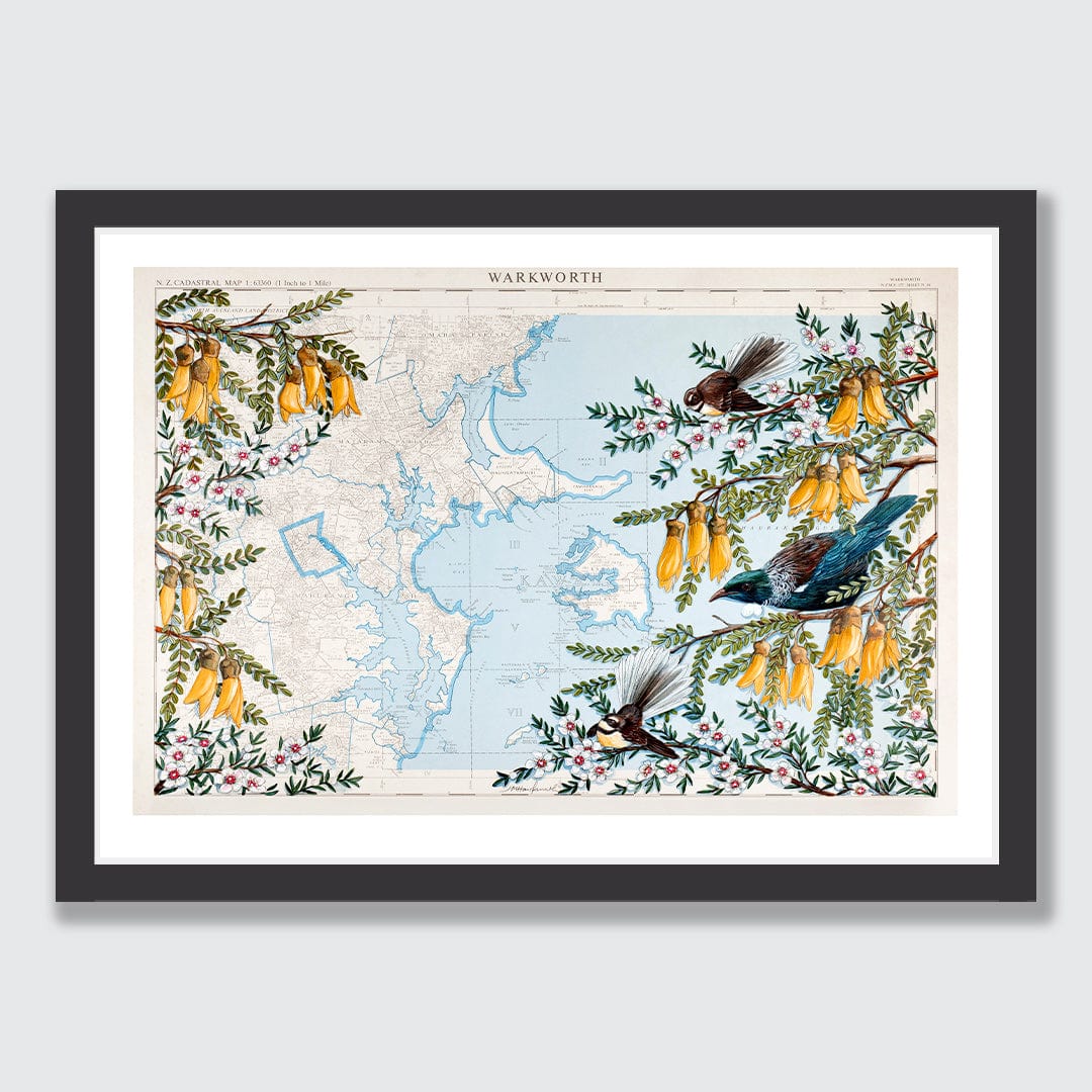 Warkworth Kowhai Limited Edition Art Print by Justine Hawksworth