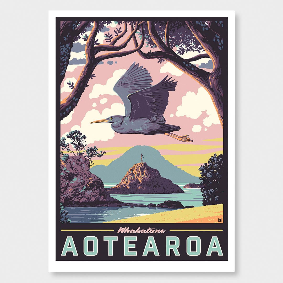 Whakatāne Te Reo Art Print by Ross Murray