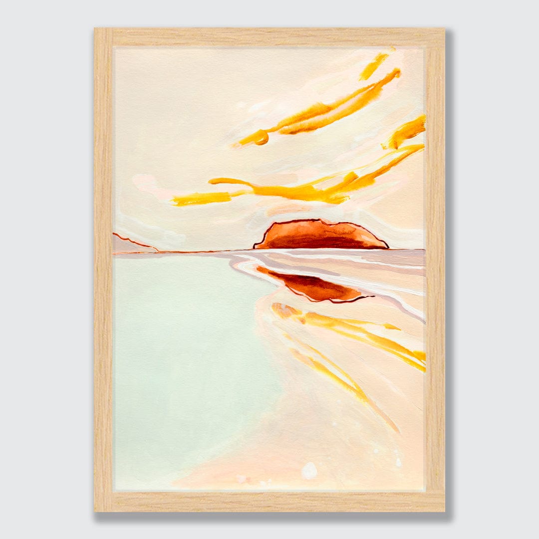 Whangamatā Glow Art Print by Jen Sievers