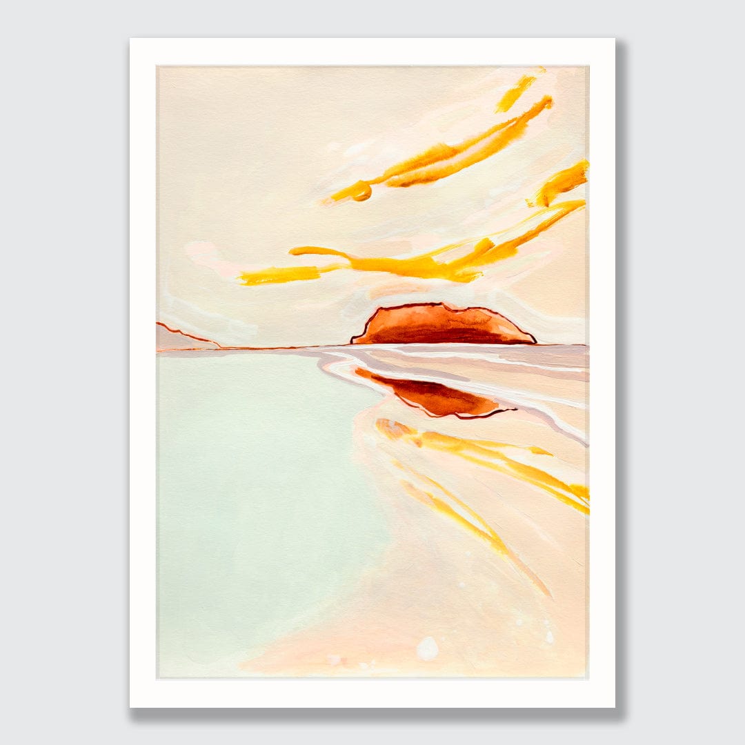Whangamatā Glow Art Print by Jen Sievers