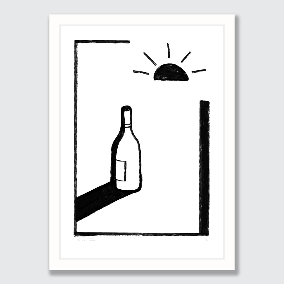 Wine  O'Clock Art Print by Home Time