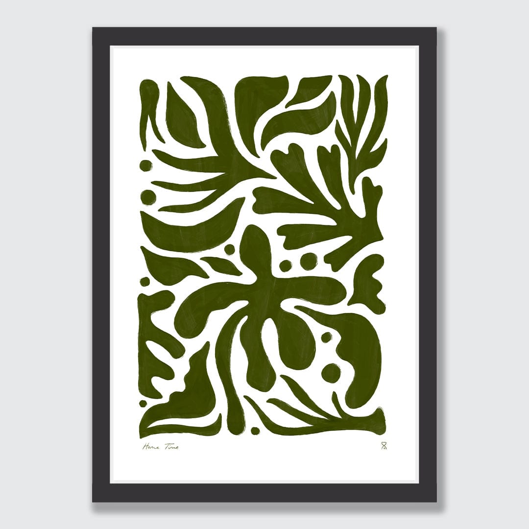Winter Leaves Art Print by Home Time