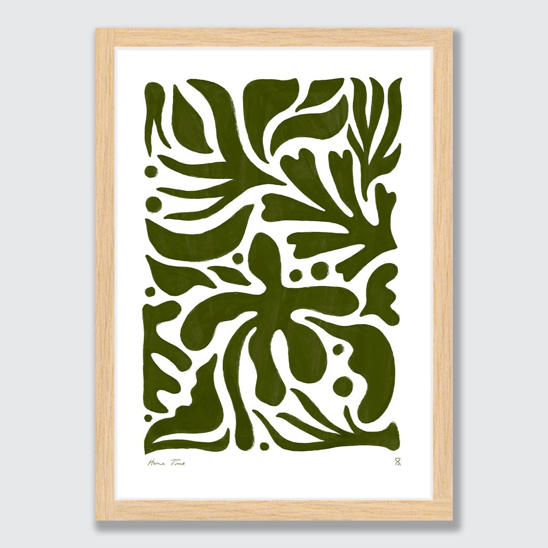Winter Leaves Art Print by Home Time