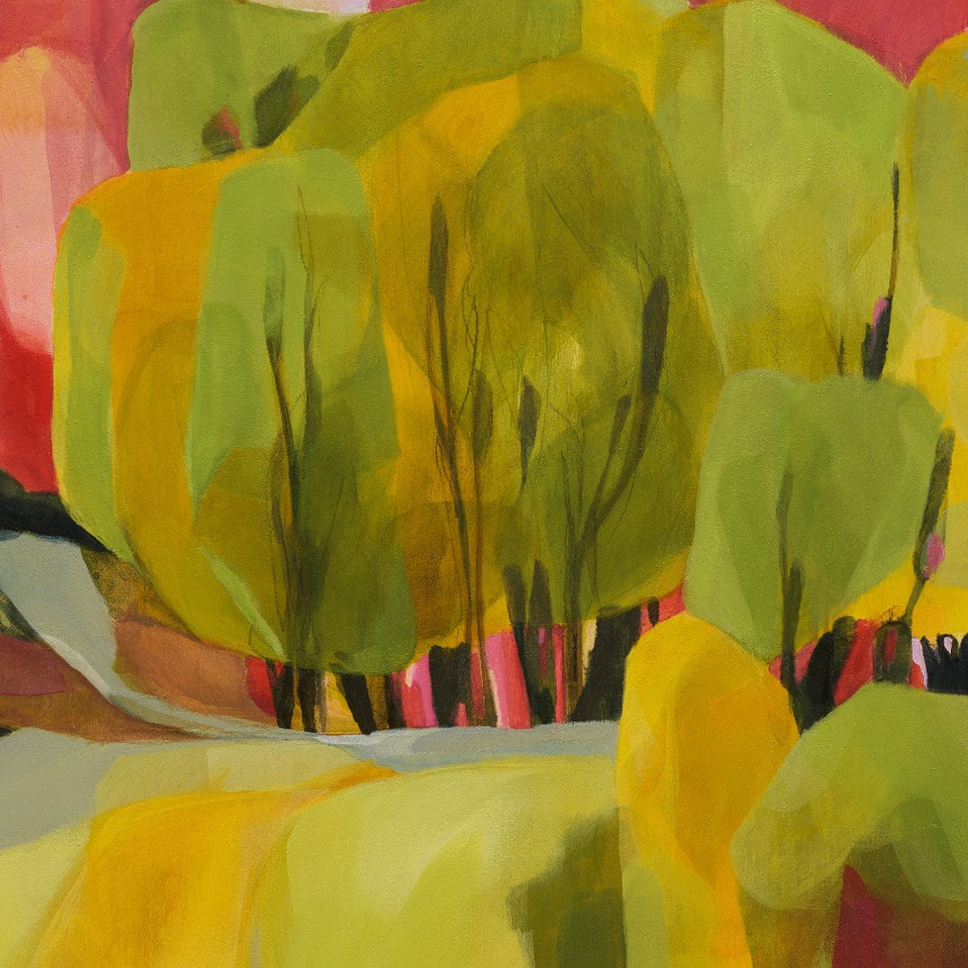 Yellow Road Limited Edition Art Print by Holly Roach
