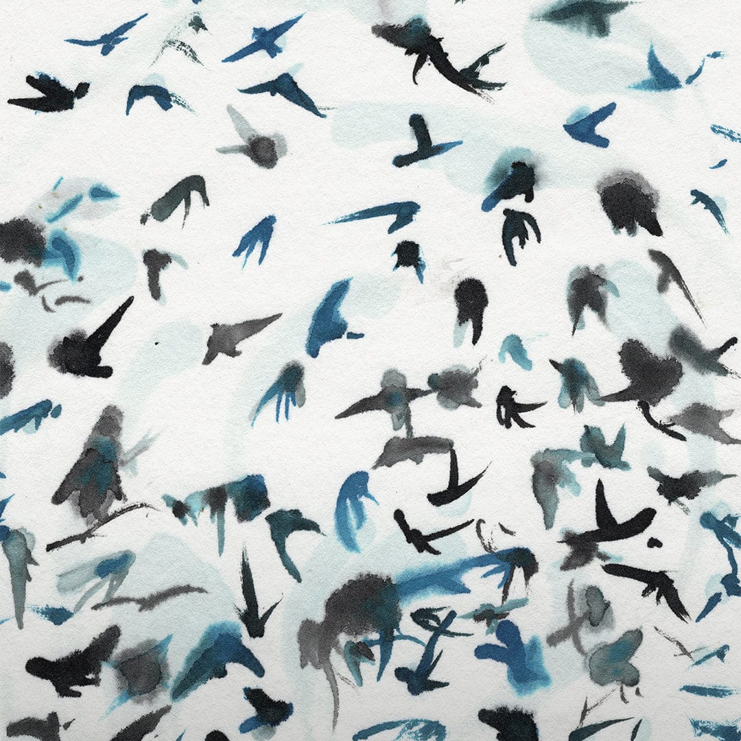 Abstract Swallows Art Print by Carmel Van Der Hoeven