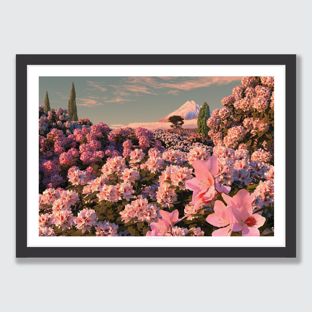 Rhododendron Dawn Art Print by Simon Stockley