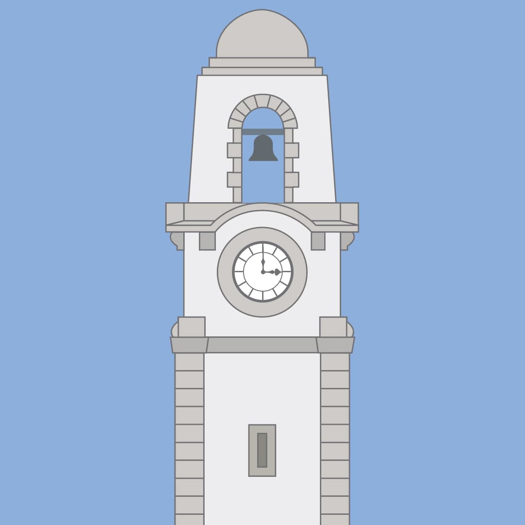 Blenheim Clock Tower Art Print by Hamish Thompson