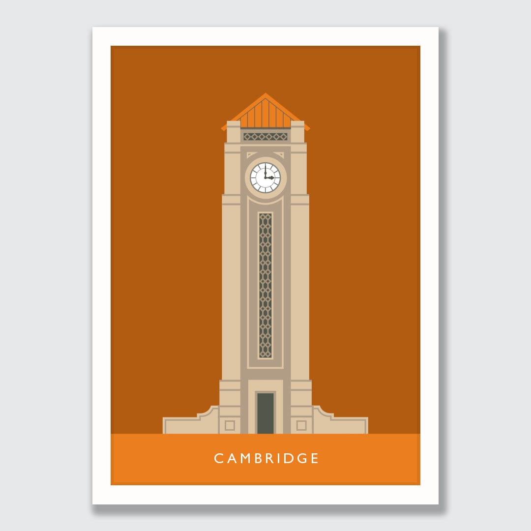 Cambridge Clock Tower Art Print by Hamish Thompson