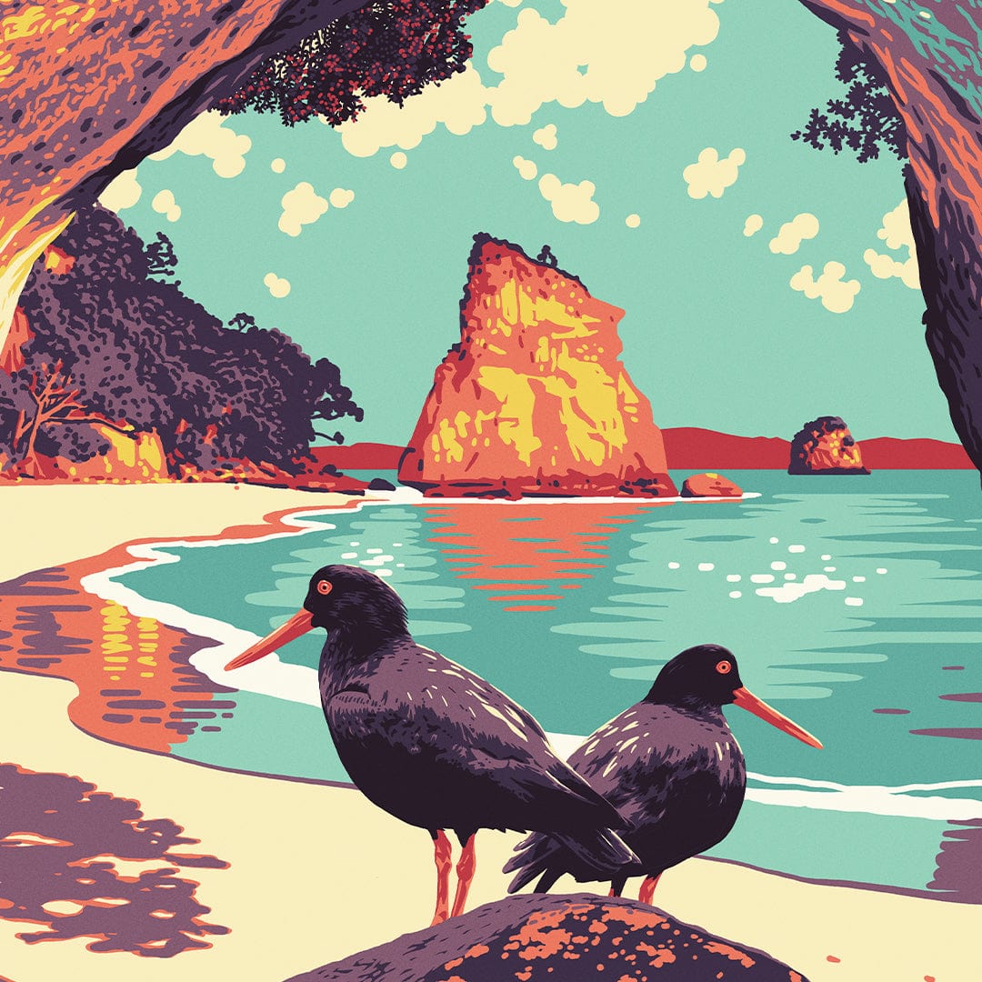 Cathedral Cove Art Print by Ross Murray
