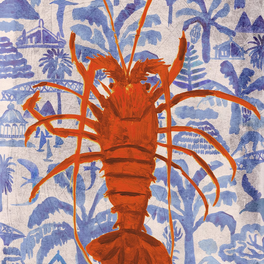 Kaimoana Crayfish Art Print by Lisa Baudry