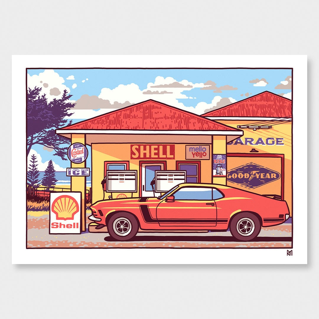 Cruisin' Art Print by Ross Murray