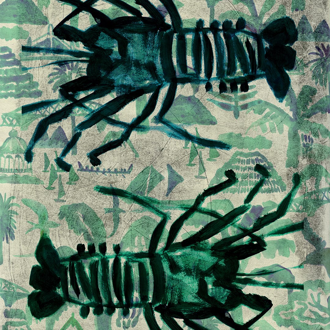 Kaimoana Double Cray Art Print by Lisa Baudry