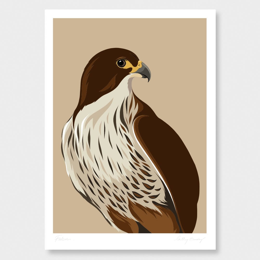 Falcon - Karearea Art Print by Cathy Hansby