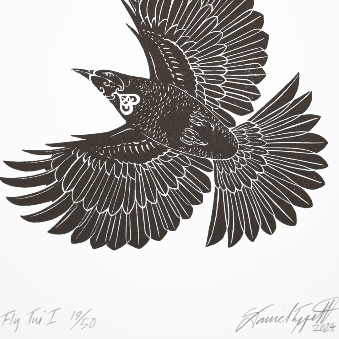 Fly Tui Limited Edition Screen Print by Daniel Tippett