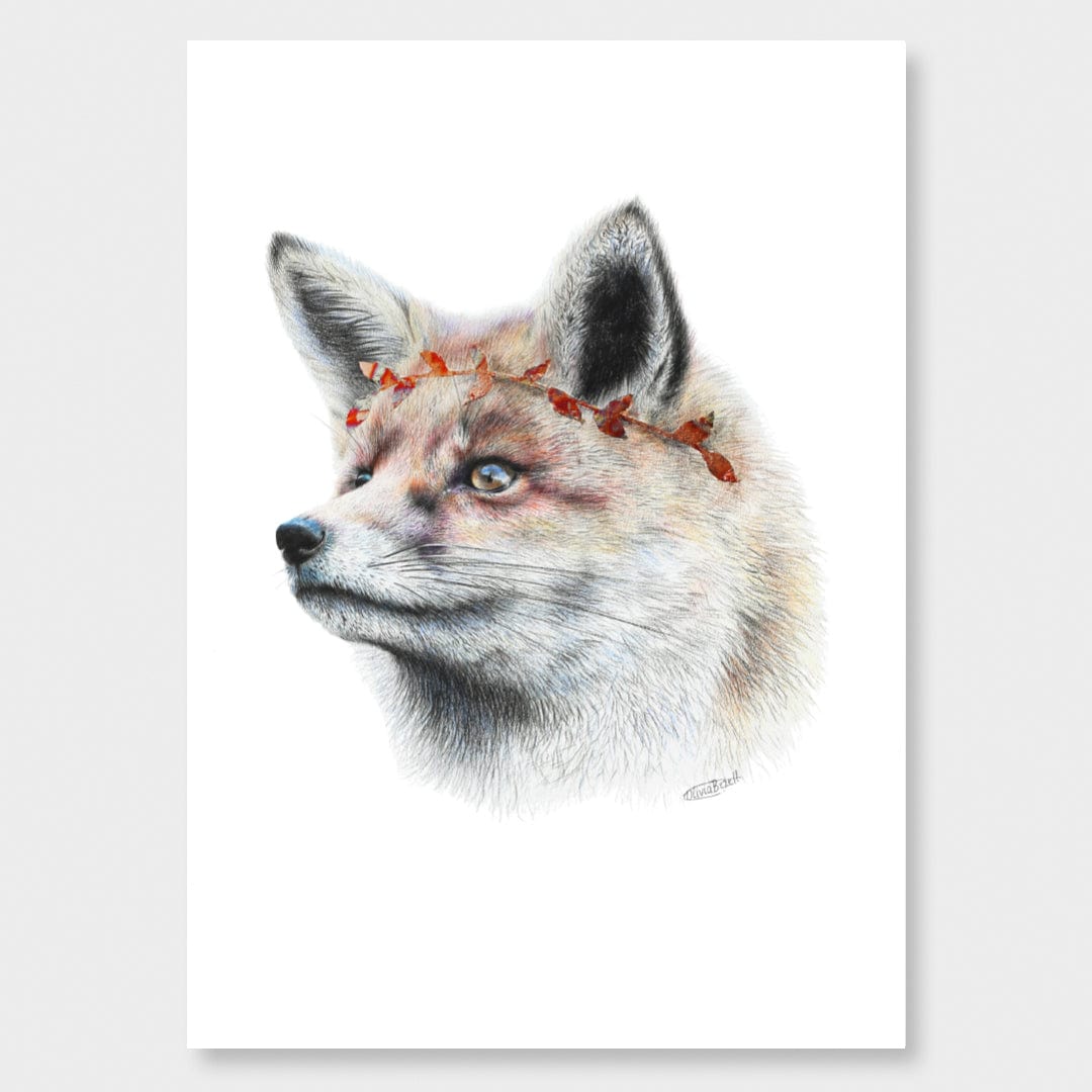 Fox Art Print by Olivia Bezett
