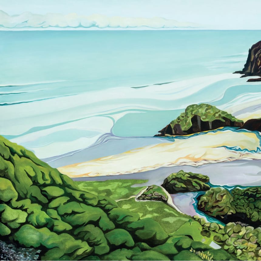 Low Tide at Anawhata by Guy Harkness – Bespoke Framed Test