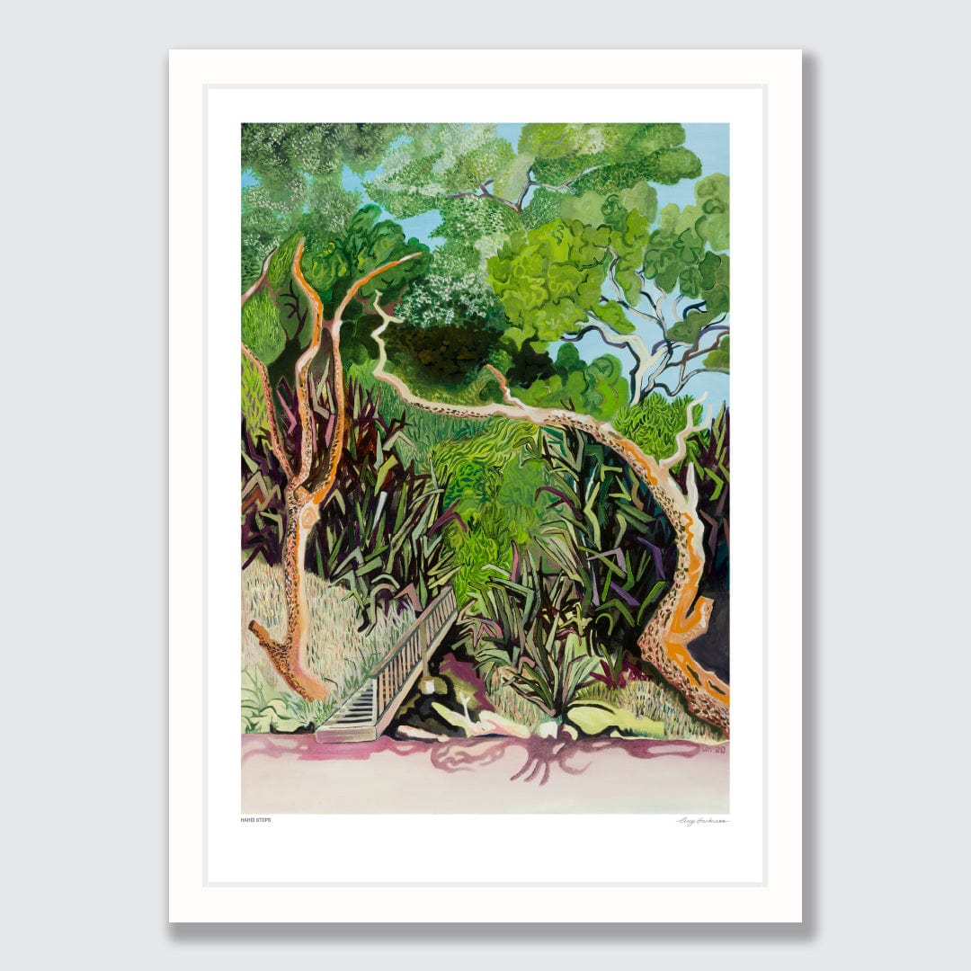 Hahei Steps Art Print by Guy Harkness