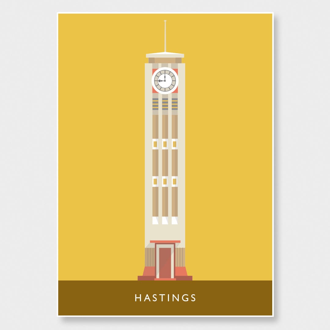 Hastings Clock Tower Art Print by Hamish Thompson