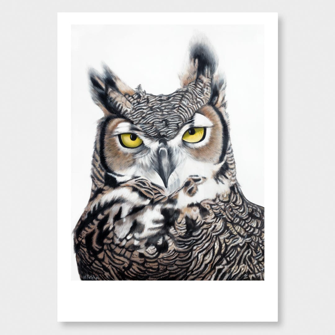 Herbert Owl Art Print by Margaret Petchell