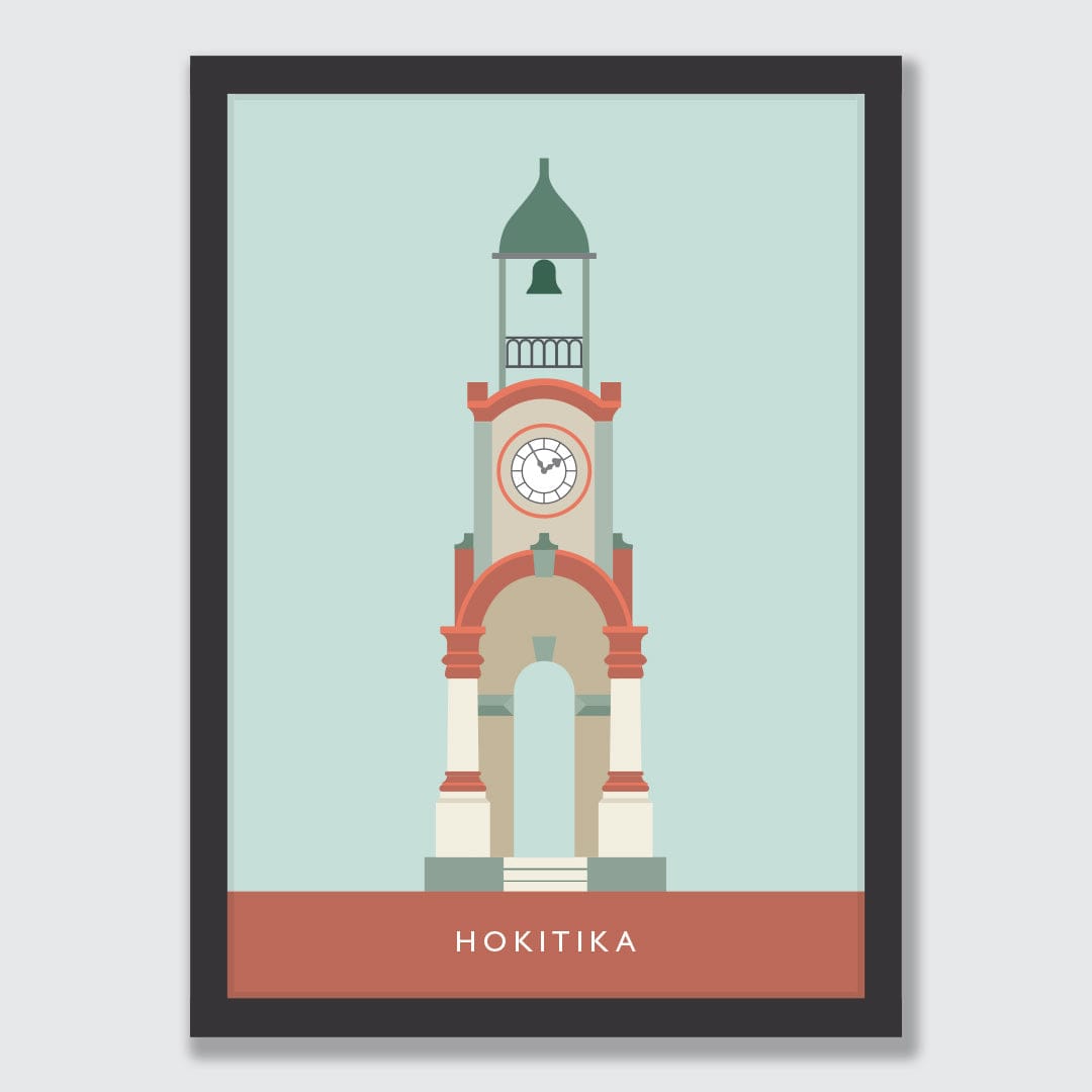 Hokitika Clock Tower Art Print by Hamish Thompson