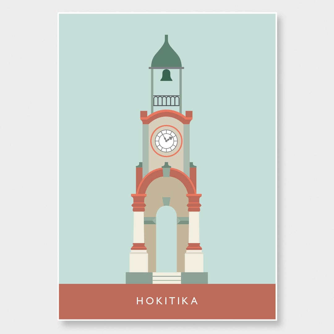 Hokitika Clock Tower Art Print by Hamish Thompson
