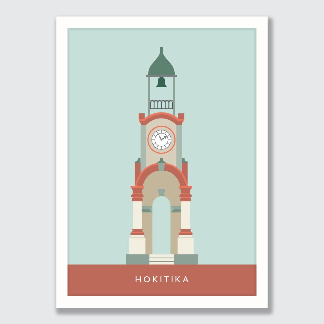 Hokitika Clock Tower Art Print by Hamish Thompson