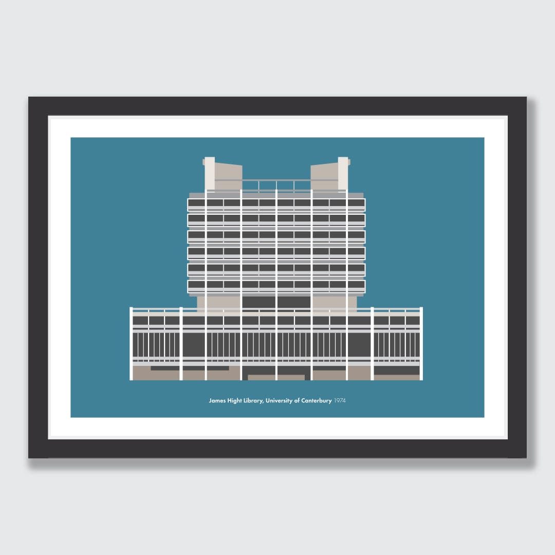 James Hight Library, University of Canterbury 1974 Art Print by Hamish Thompson