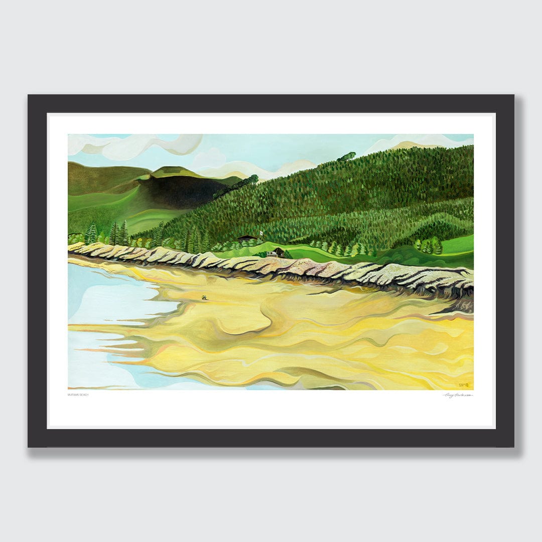 Muriwai Beach Art Print by Guy Harkness