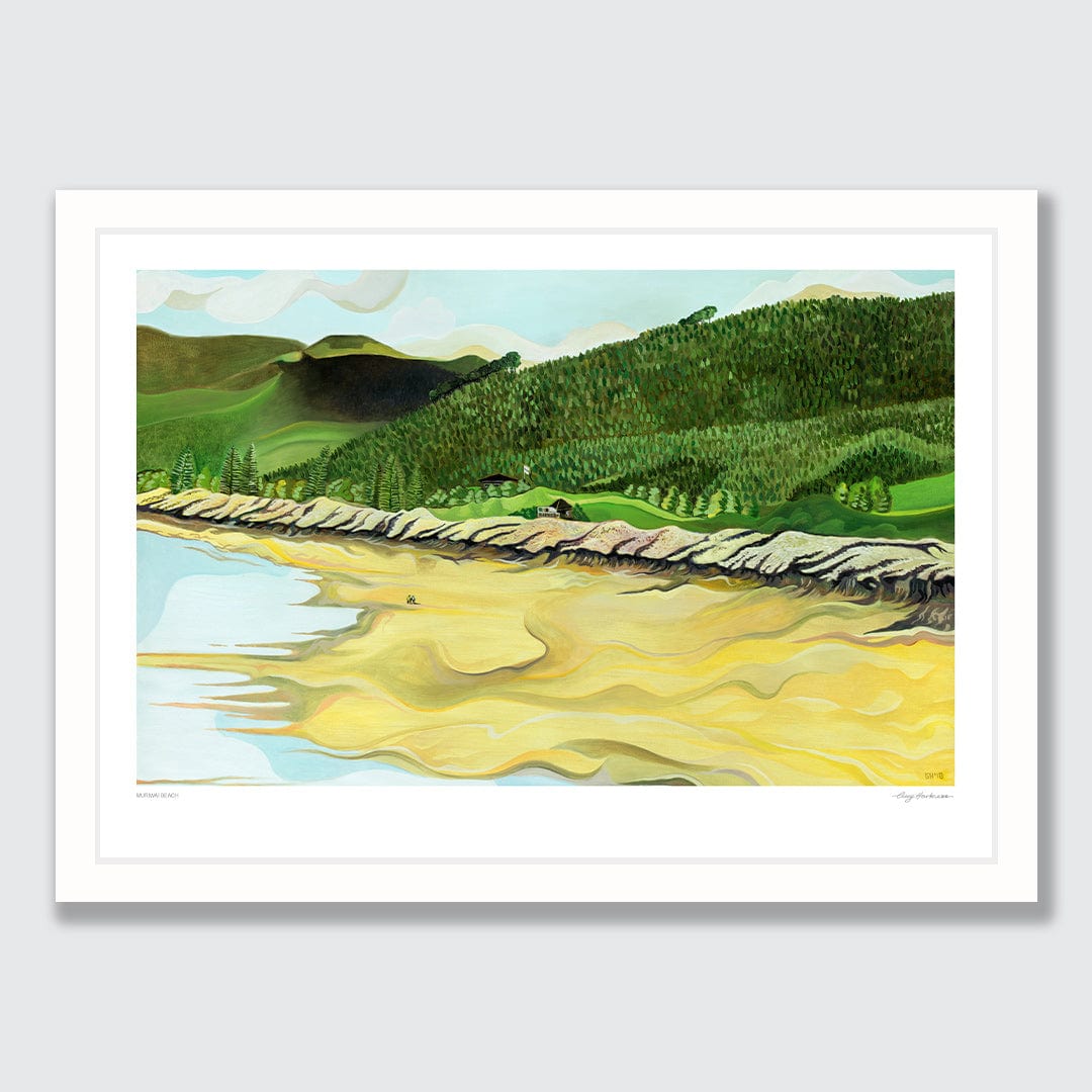 Muriwai Beach Art Print by Guy Harkness