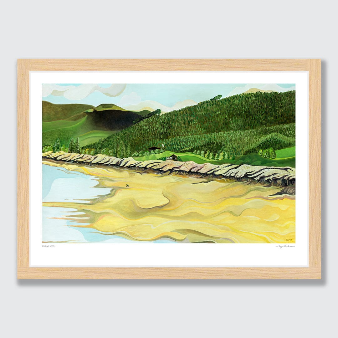 Muriwai Beach Art Print by Guy Harkness