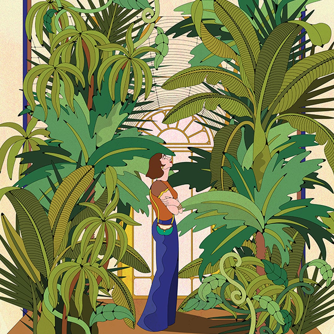 Palm Garden, Kew Bridge Art Print by Francesca Melis