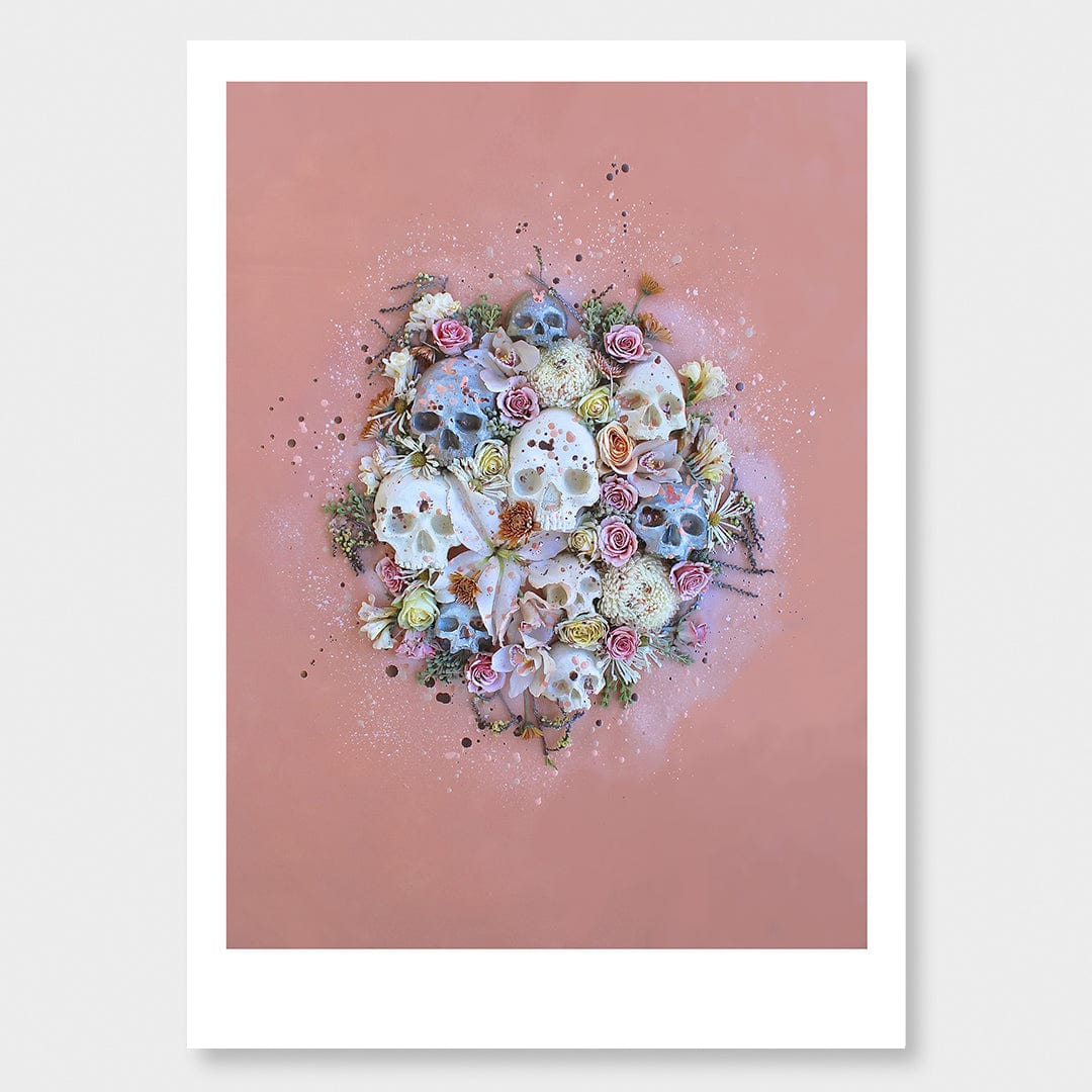 Peach Confetti Photographic Art Print by Georgie Malyon