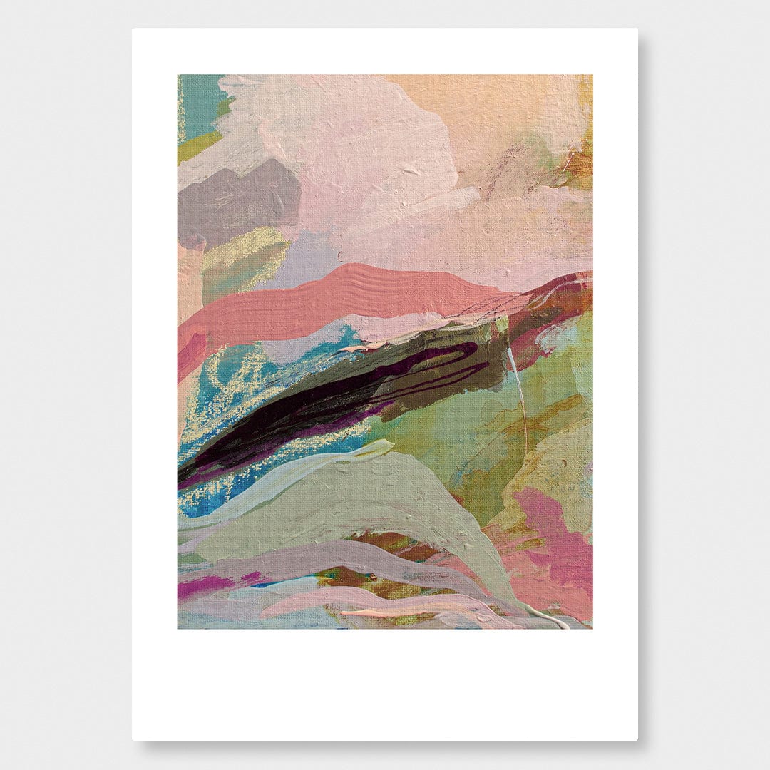 Pink Sea Art Print by Lucy Rice