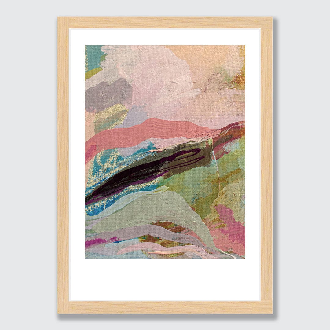 Pink Sea Art Print by Lucy Rice