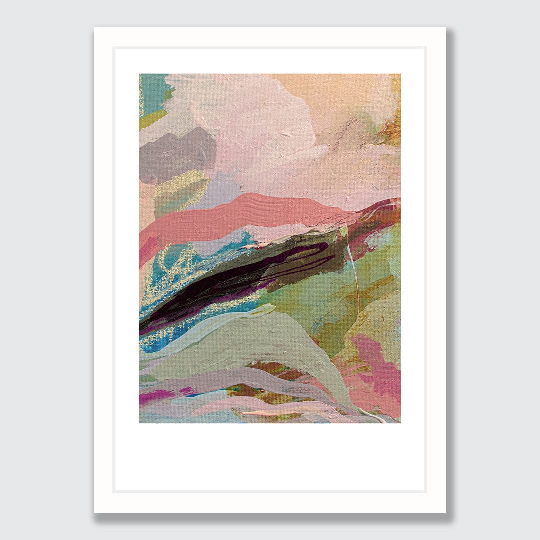 Pink Sea Art Print by Lucy Rice