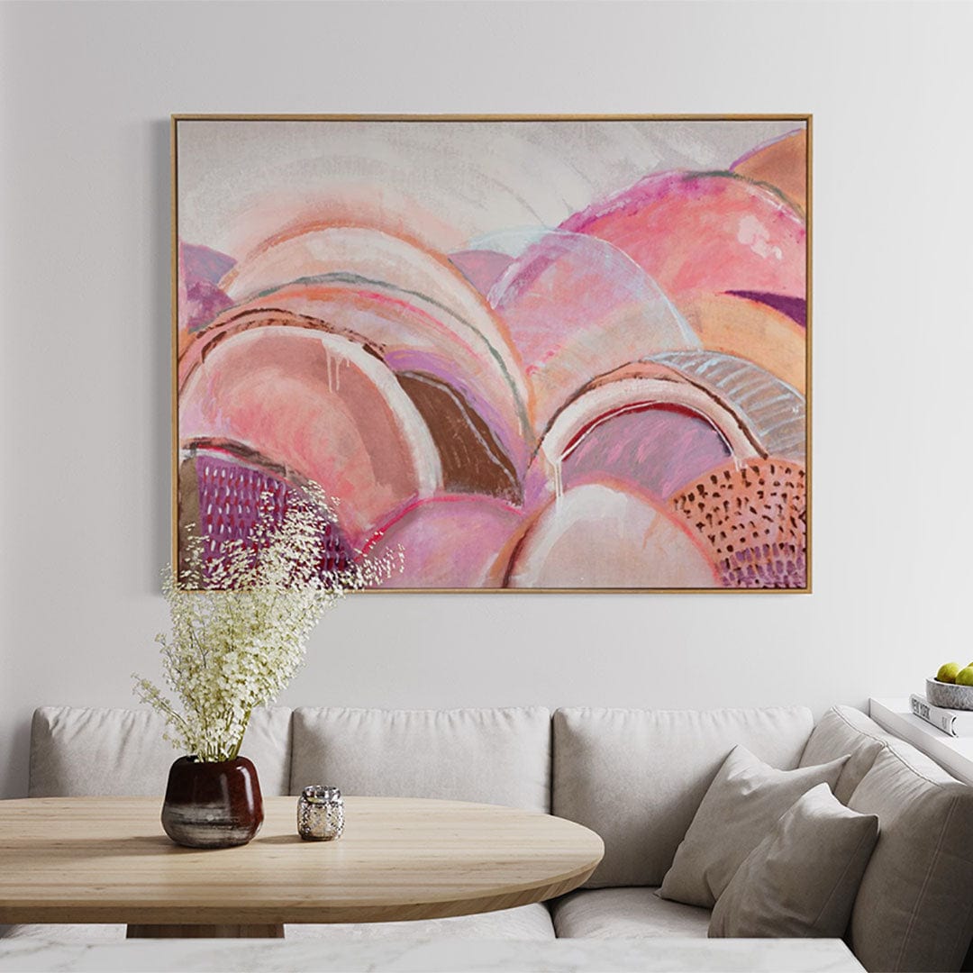 The Pink Hills Original Painting by Brenda Clews