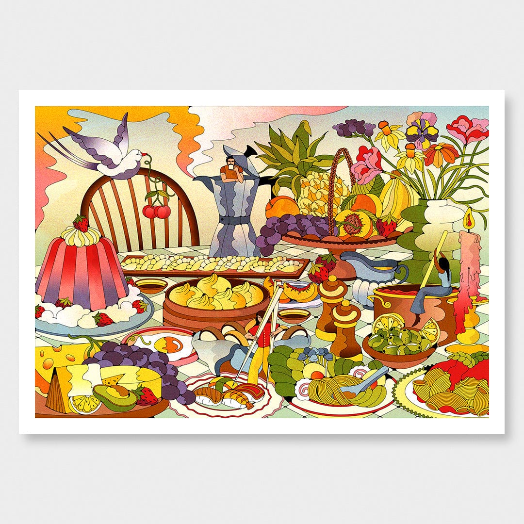 Potluck Art Print by Francesca Melis