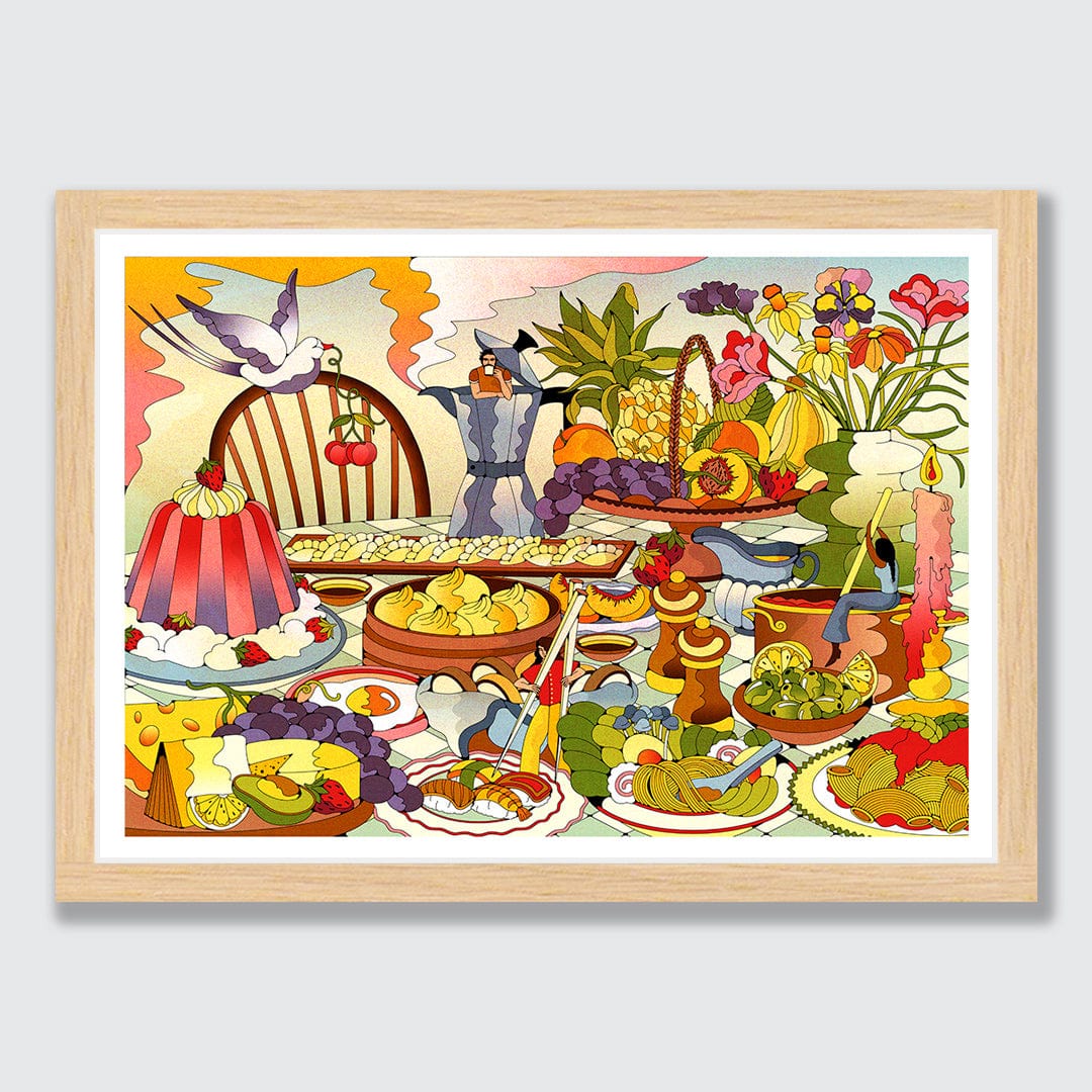 Potluck Art Print by Francesca Melis