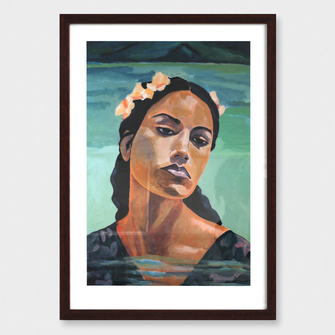 Bespoke Framed Hinemoana 2 Limited Edition Art Print by Rakai Karaitiana