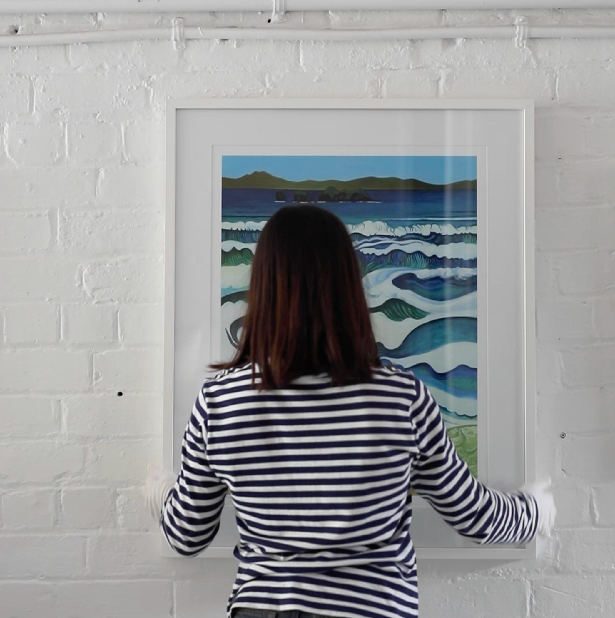 Bespoke Framed Hahei at High Tide Art Print by  Guy Harkness