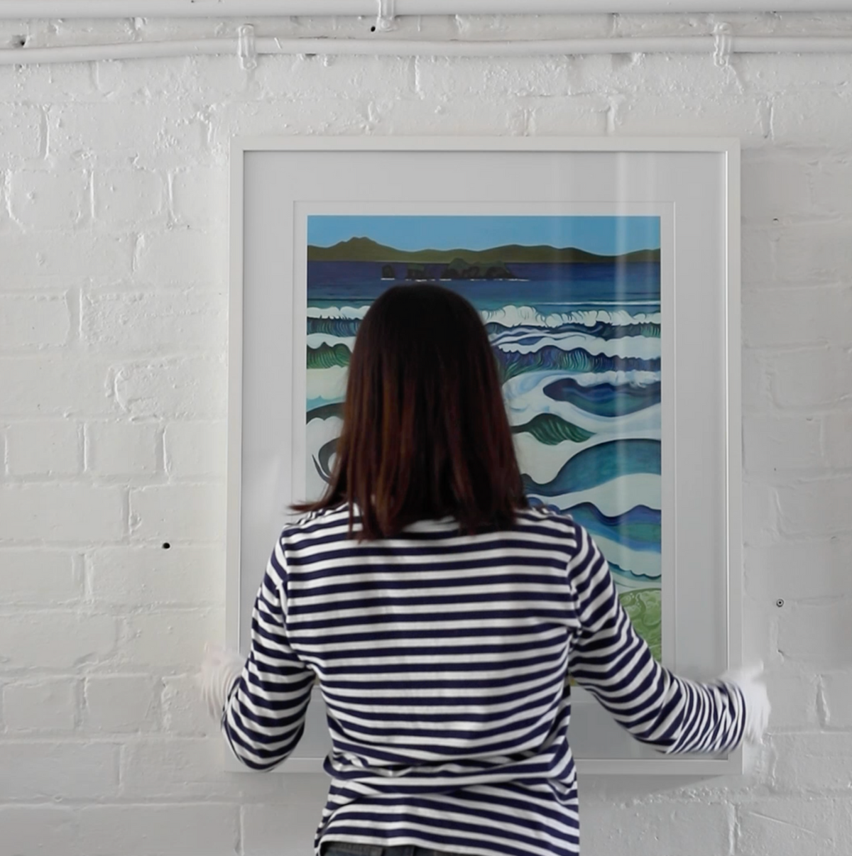 Bespoke Framed Hahei at High Tide Art Print by  Guy Harkness
