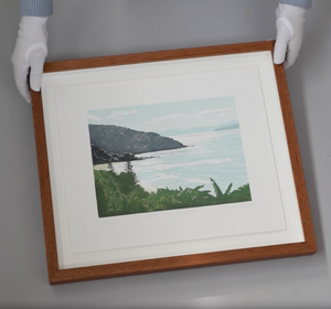 Bespoke Framed Sunlight On The Water Linocut Reduction Print by Kate Steiner